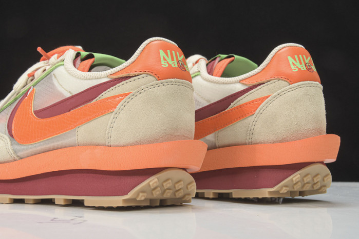 Nike LDWaffle CLOT sacai Net Orange Blaze DH1347-100
